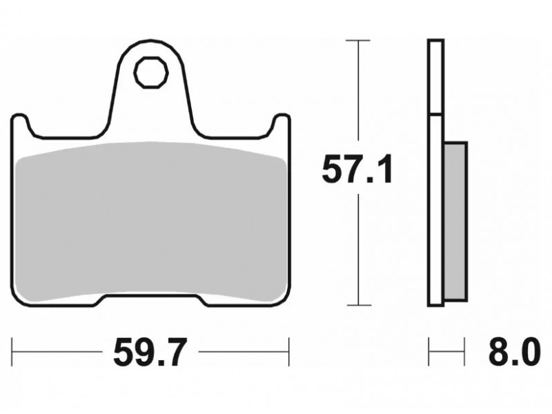 Тормозные колодки SBS High Power Brake Pads, Carbon 715H.CT